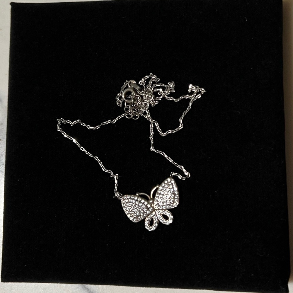 Butterfly Silver Necklace